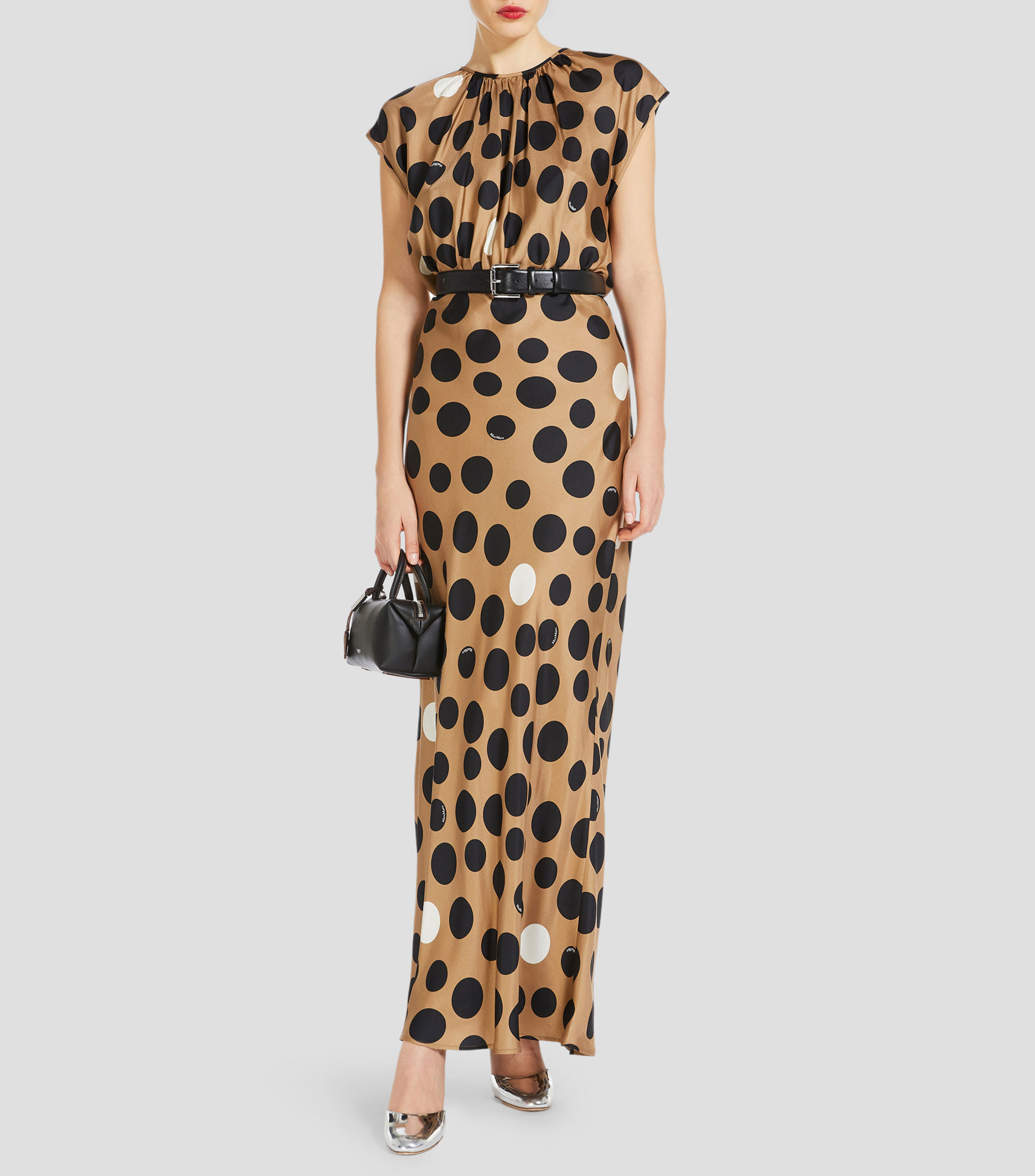 Vestido largo polkadots Mujer
